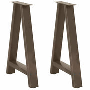 spisebordsben A-formet 2 stk. 60 x (72-73) cm stål
