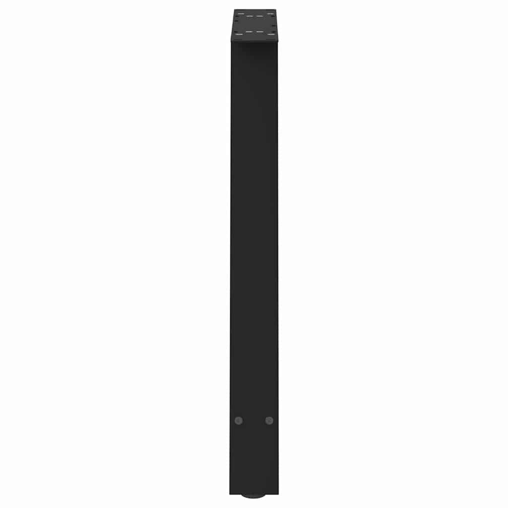 spisebordsben A-formet 2 stk. sort 70 x (72-73) cm stål