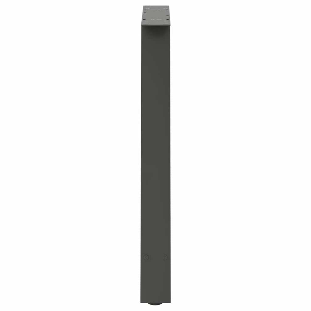 spisebordsben A-formet 2 stk. antracit 70 x (72-73) cm stål