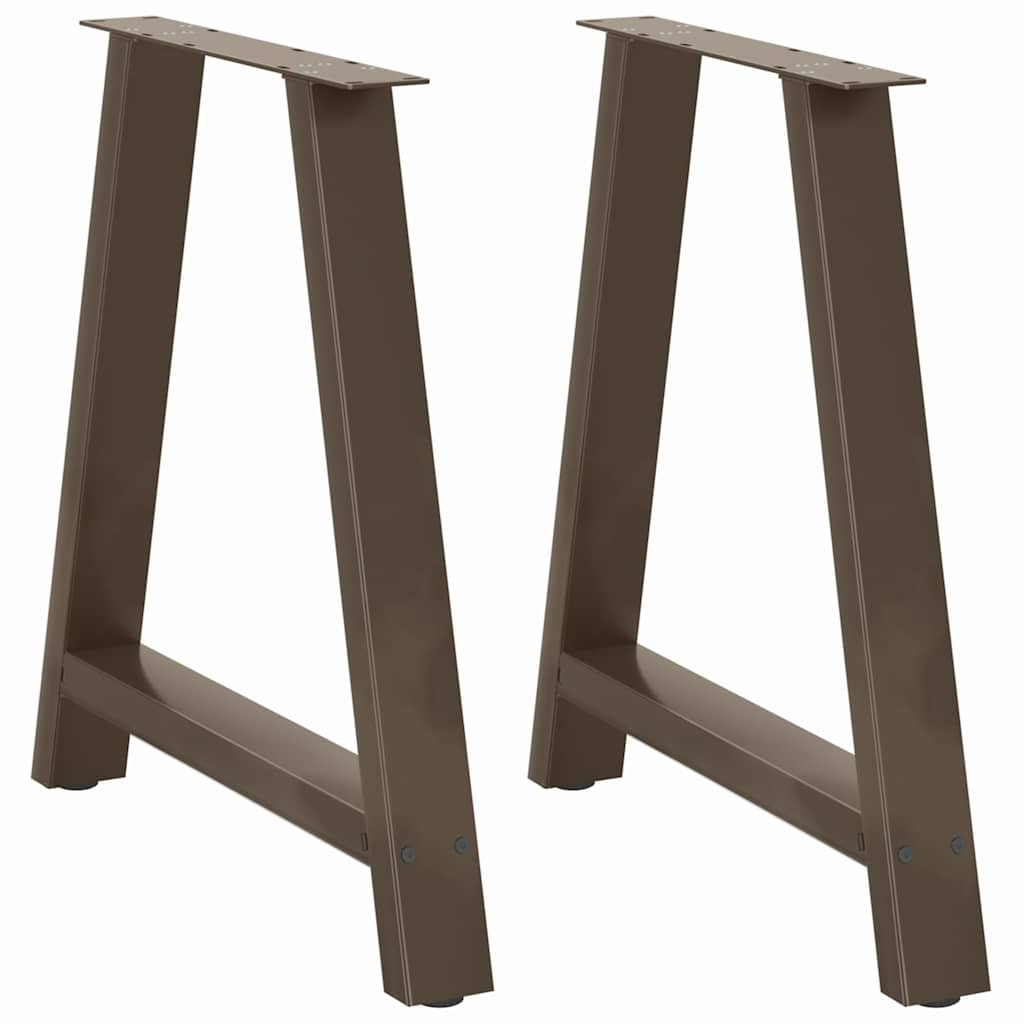 spisebordsben A-formet 2 stk. 70 x (72-73) cm stål
