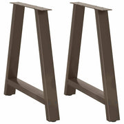 spisebordsben A-formet 2 stk. 70 x (72-73) cm stål