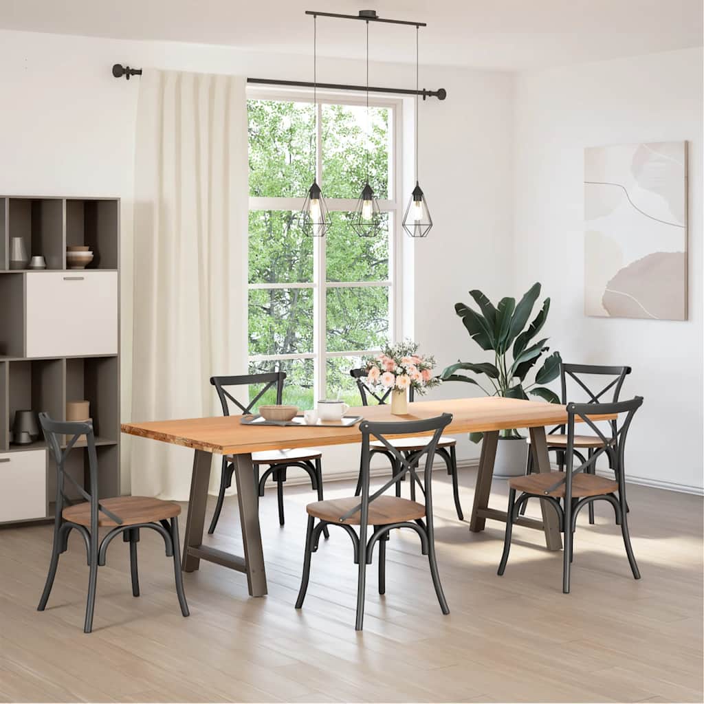 spisebordsben A-formet 2 stk. 70 x (72-73) cm stål