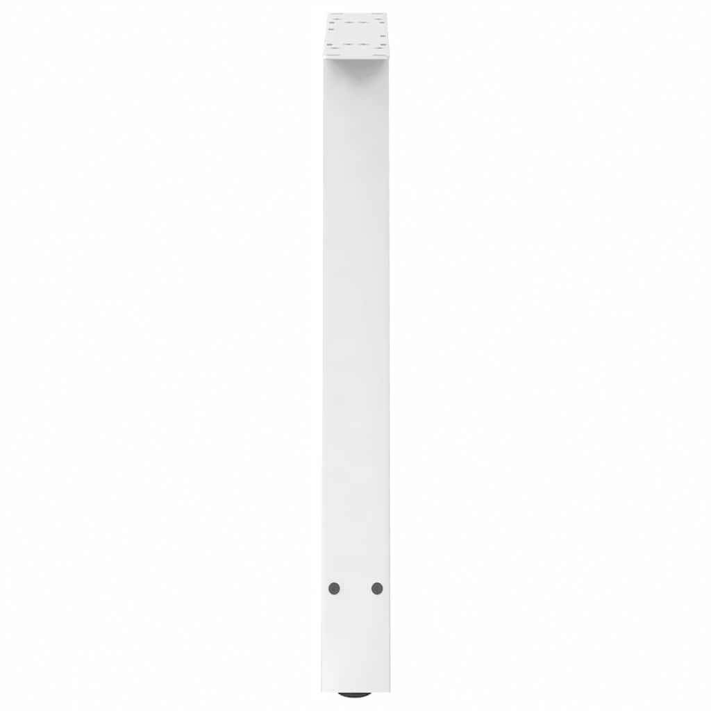 spisebordsben A-formet 2 stk. hvid 80x(72-73) cm stål