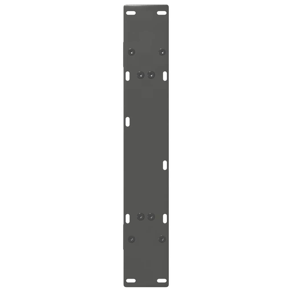 spisebordsben A-formet 2 stk. antracit 80x(72-73) cm stål