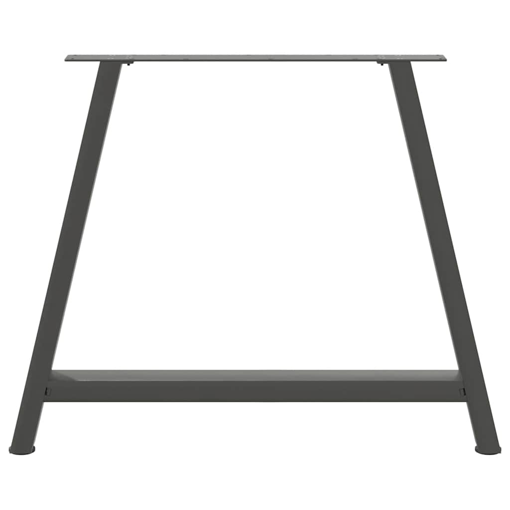 spisebordsben A-formet 2 stk. antracit 90x(72-73) cm stål