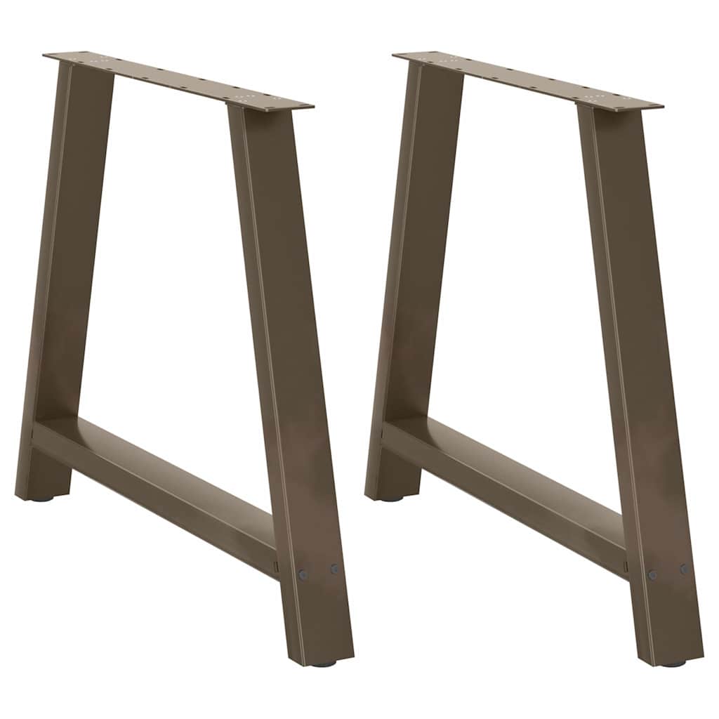 spisebordsben A-formet 2 stk. 90 x (72-73) cm stål