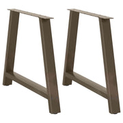spisebordsben A-formet 2 stk. 90 x (72-73) cm stål