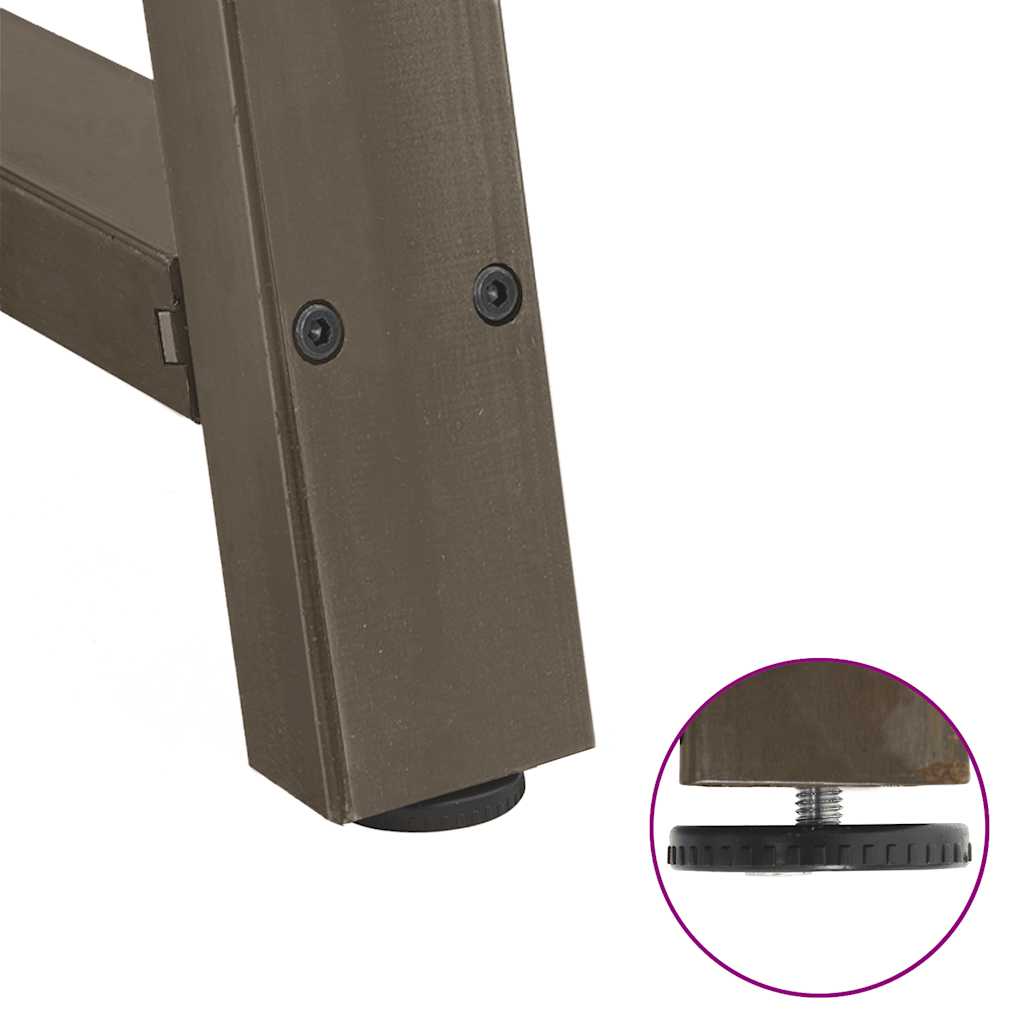 spisebordsben A-formet 2 stk. 90 x (72-73) cm stål