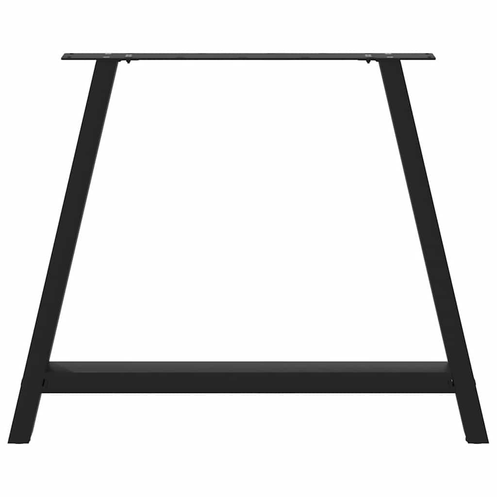 spisebordsben A-formet 2 stk. sort 100x(72-73) cm stål