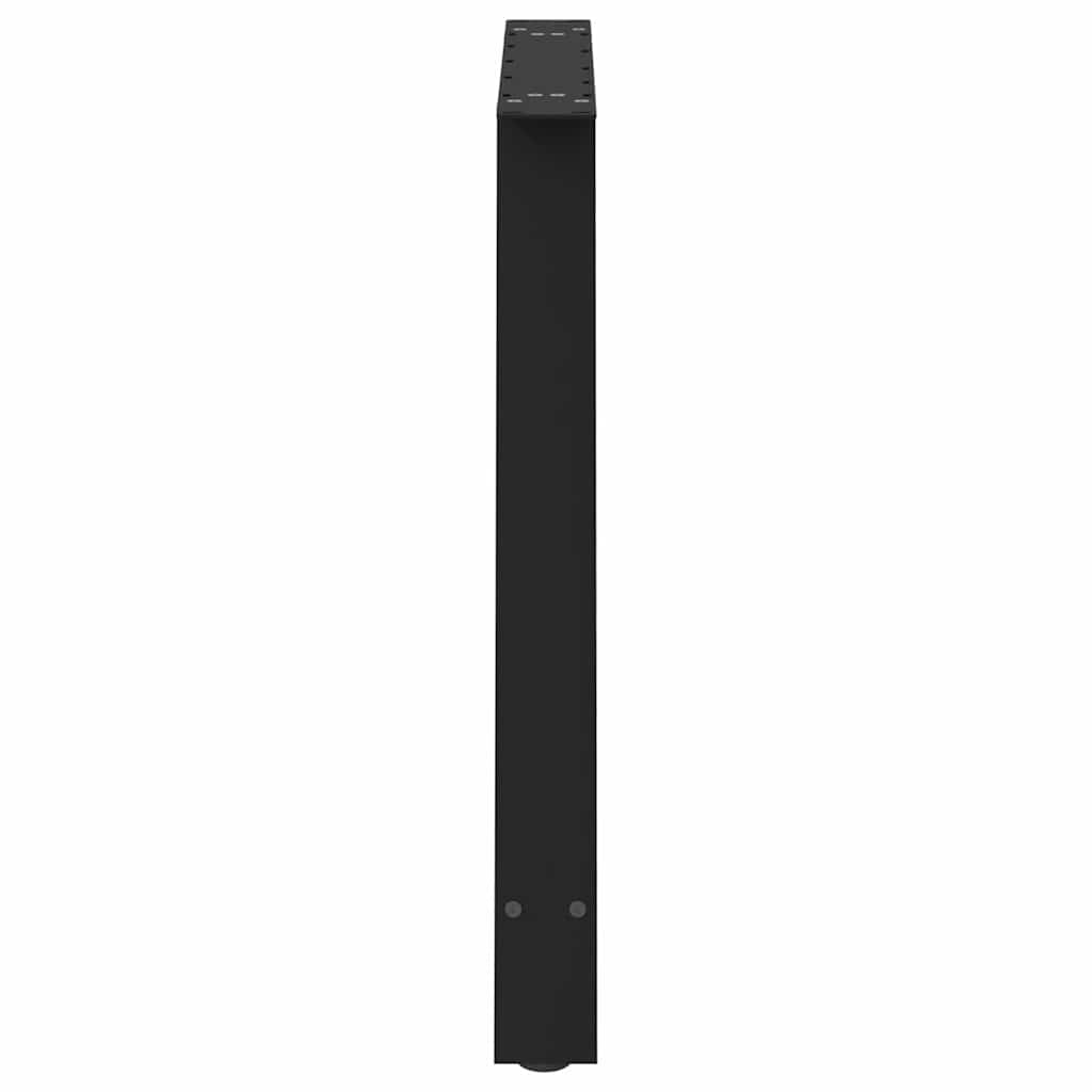 spisebordsben A-formet 2 stk. sort 100x(72-73) cm stål