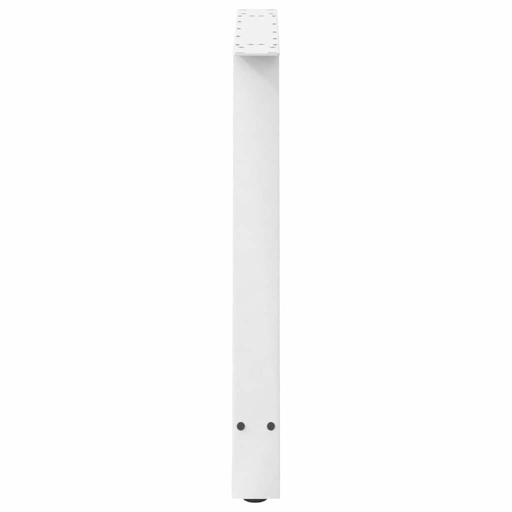 spisebordsben A-formet 2 stk. hvid 100x(72-73) cm stål