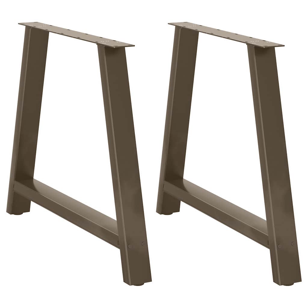 spisebordsben A-formet 2 stk. 100x(72-73) cm stål