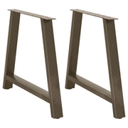 spisebordsben A-formet 2 stk. 100x(72-73) cm stål