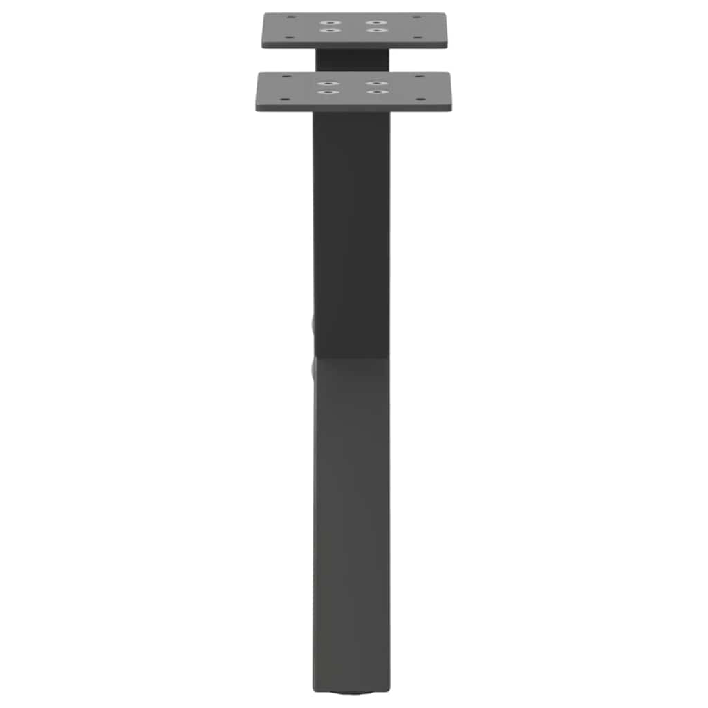 sofabordsben X-formet 2 stk. antracit 30x(30-31) cm stål