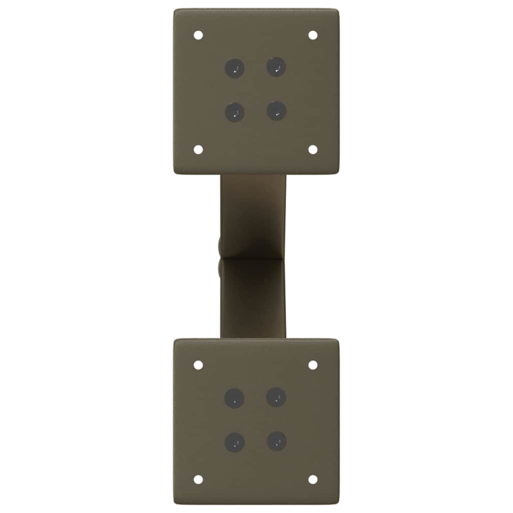sofabordsben X-formet 2 stk. naturstål 30x(30-31) cm stål