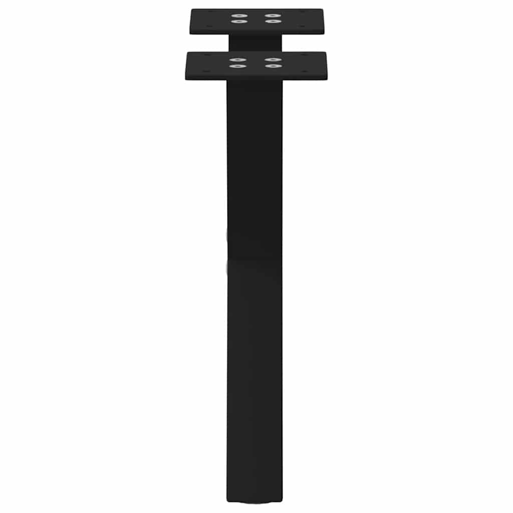 sofabordsben X-formet 2 stk. sort 37x(30-31) cm stål