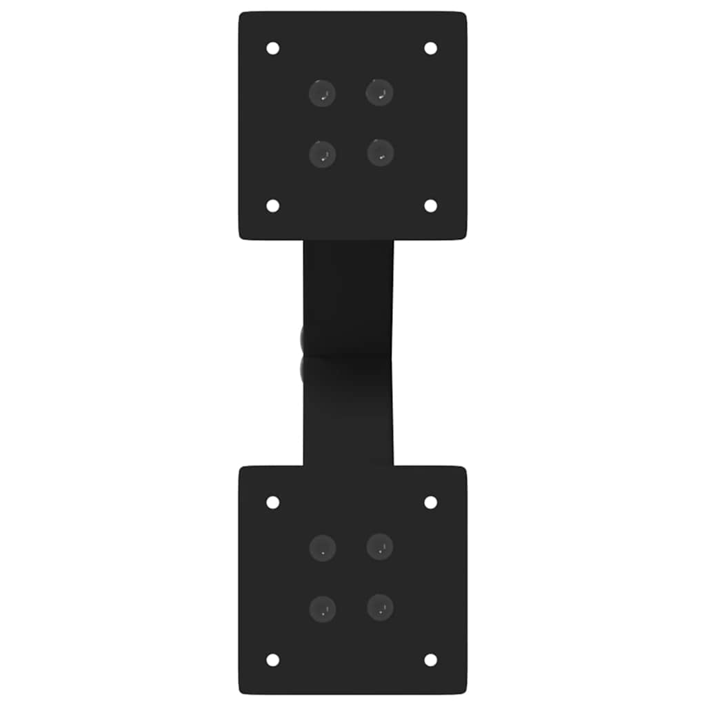 sofabordsben X-formet 2 stk. sort 37x(30-31) cm stål