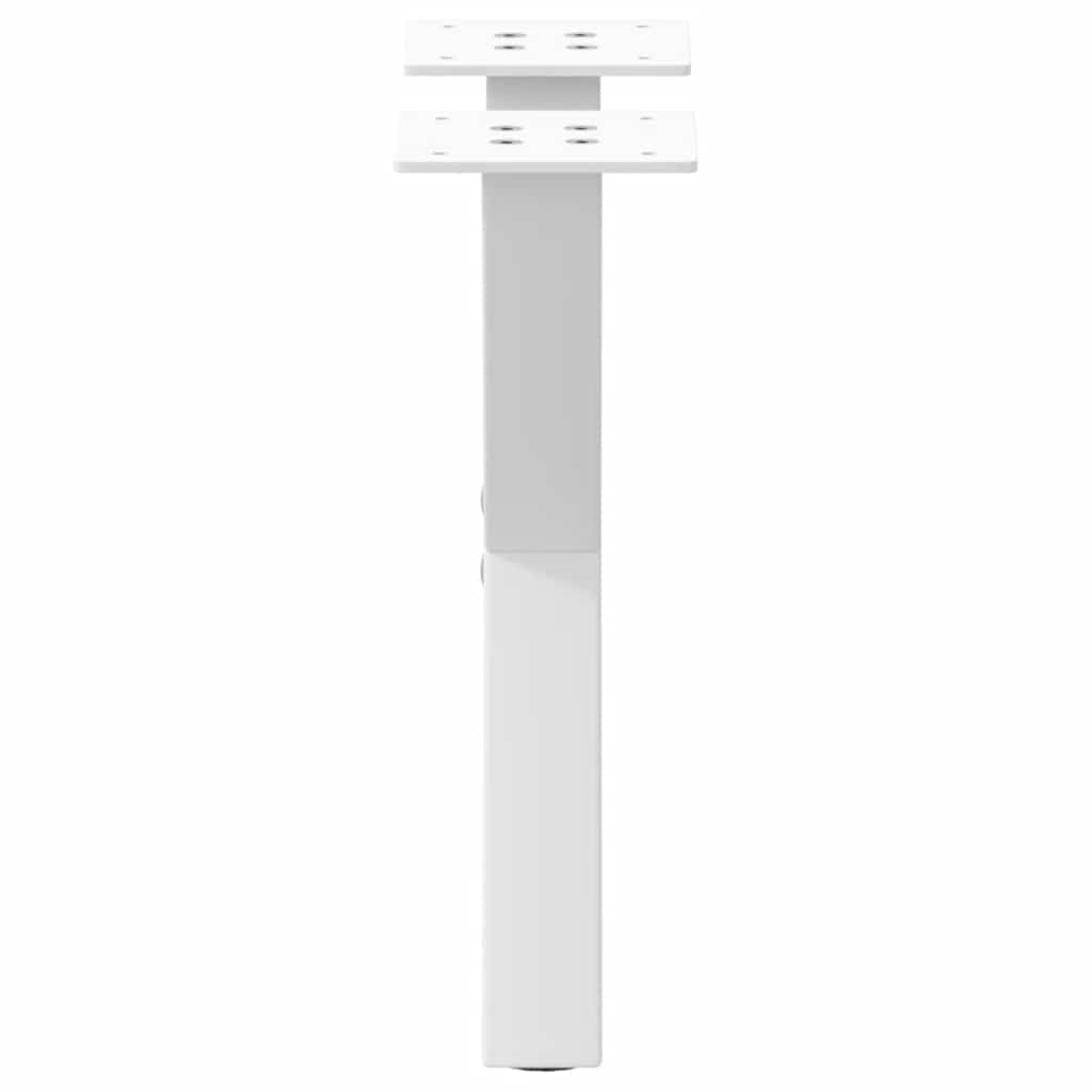 sofabordsben X-formet 2 stk. hvid 37x(30-31) cm stål