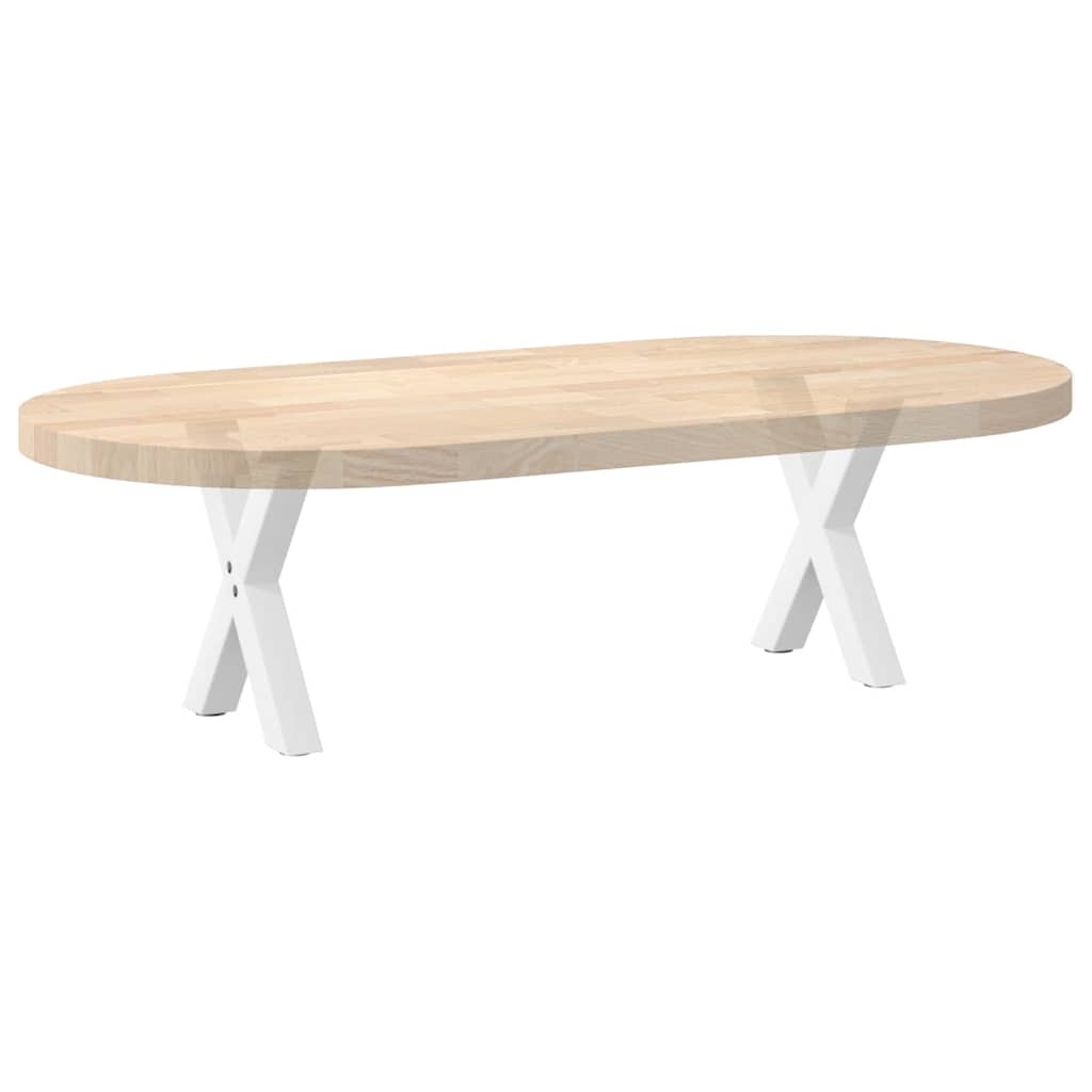 sofabordsben X-formet 2 stk. hvid 37x(30-31) cm stål