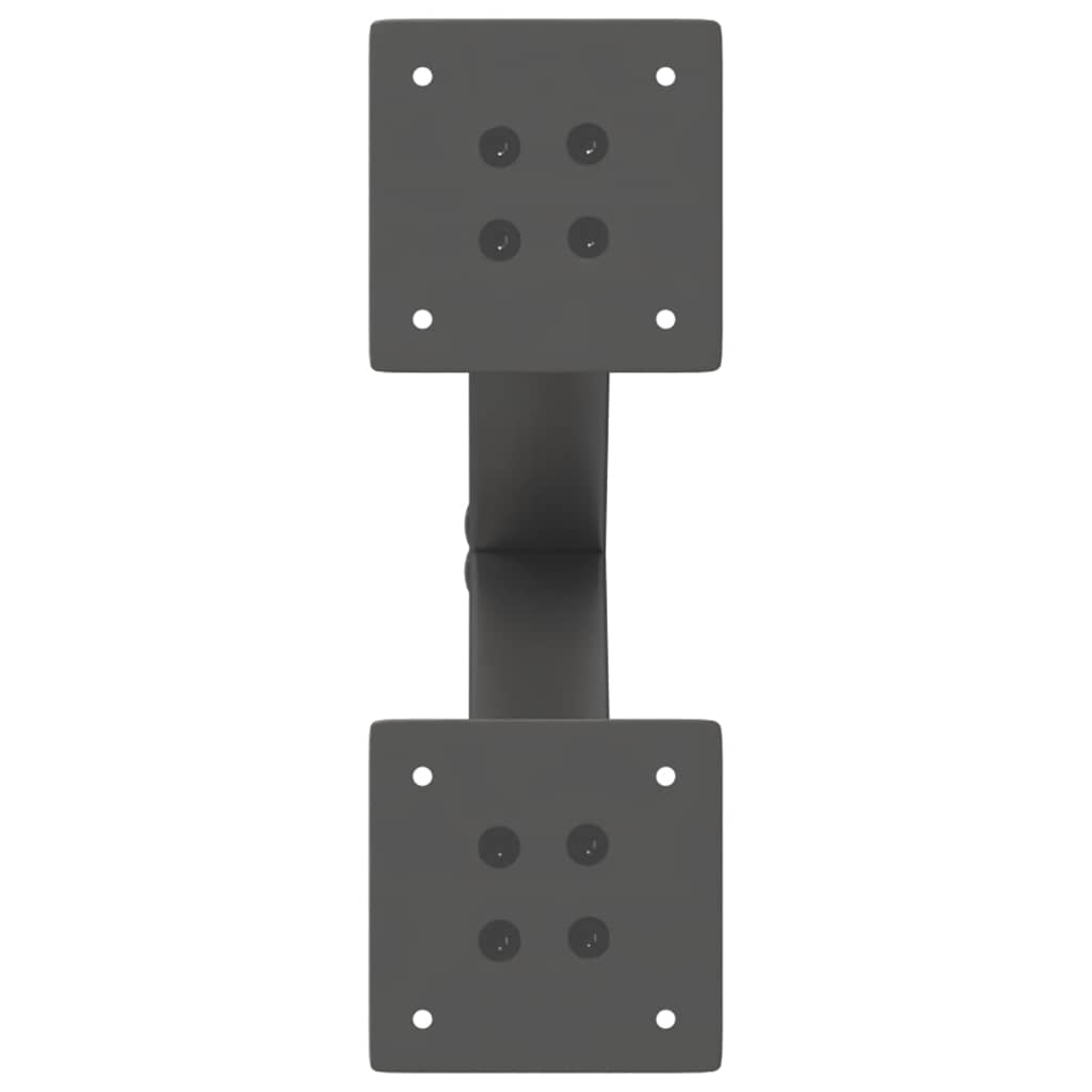 sofabordsben X-formet 2 stk. antracit 37x(30-31) cm stål