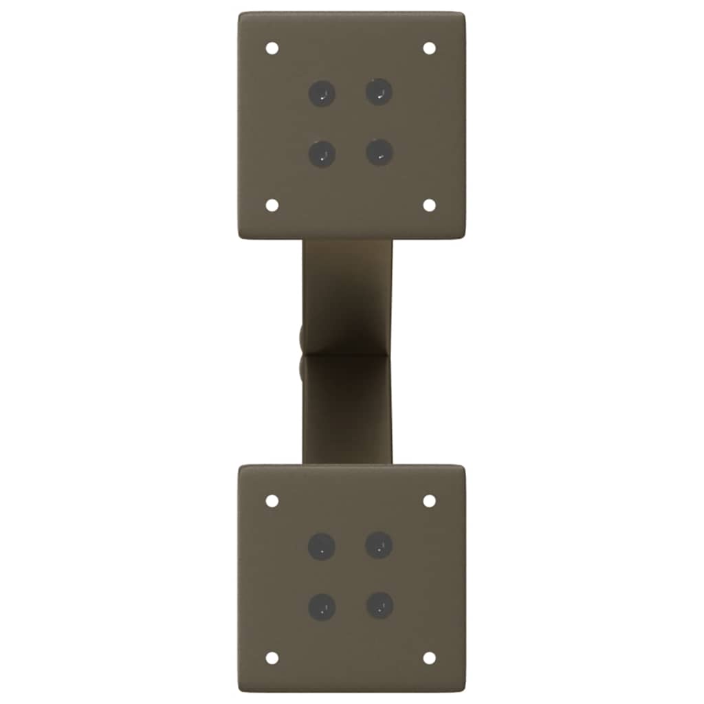 sofabordsben X-formet 2 stk. naturstål 37x(30-31) cm stål