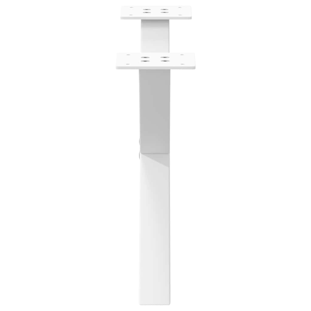 sofabordsben X-formet 2 stk. hvid 60x(30-31) cm stål