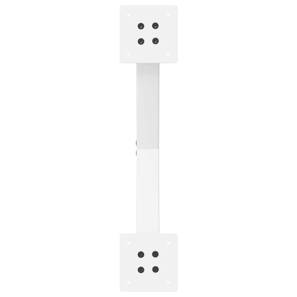 sofabordsben X-formet 2 stk. hvid 60x(30-31) cm stål