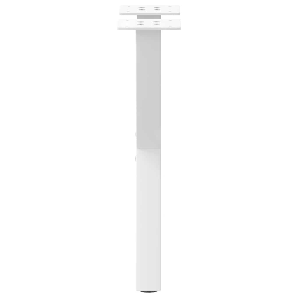 sofabordsben X-formet 2 stk. hvid 28 x (42-43) cm stål