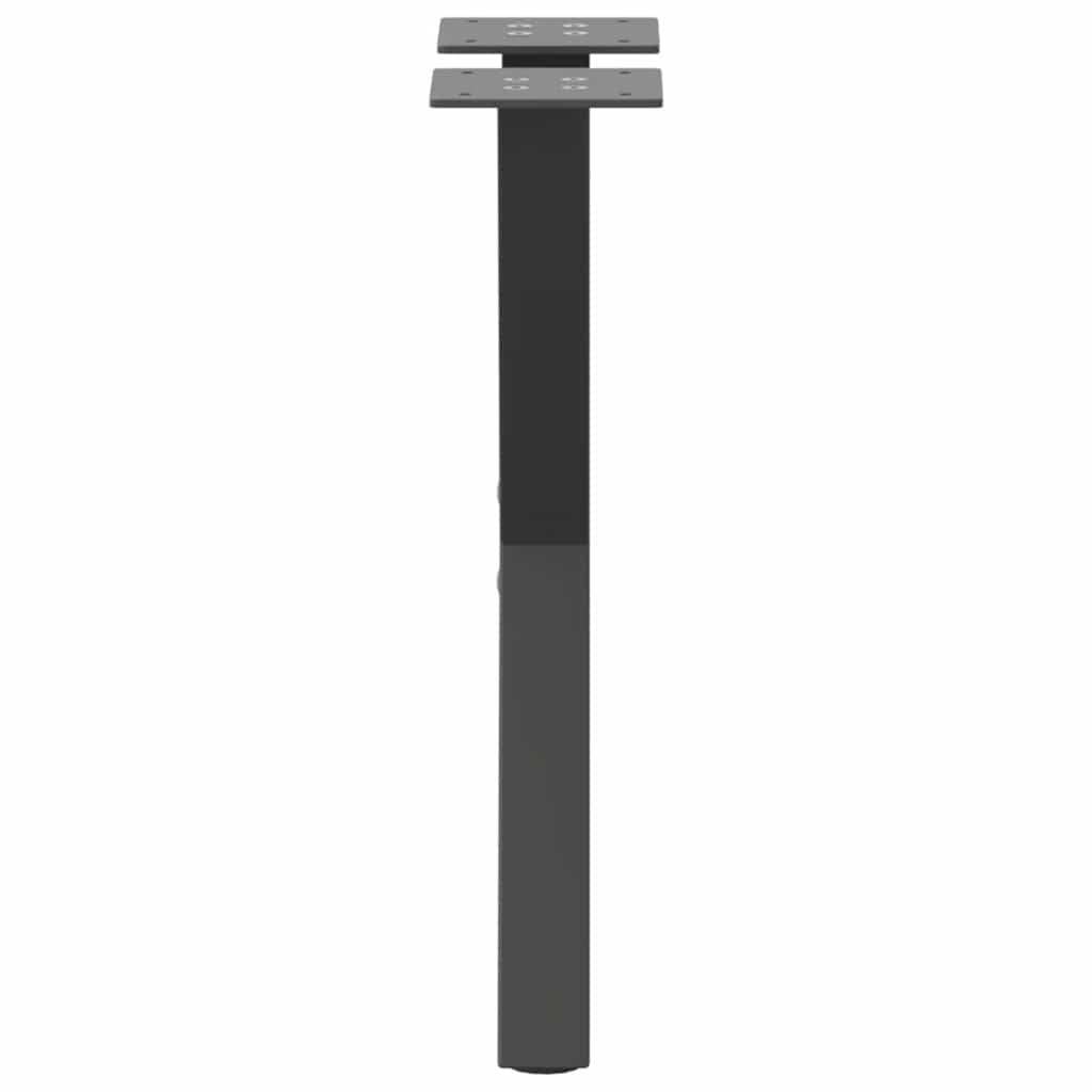 sofabordsben X-formet 2 stk. antracit 28 x (42-43) cm stål