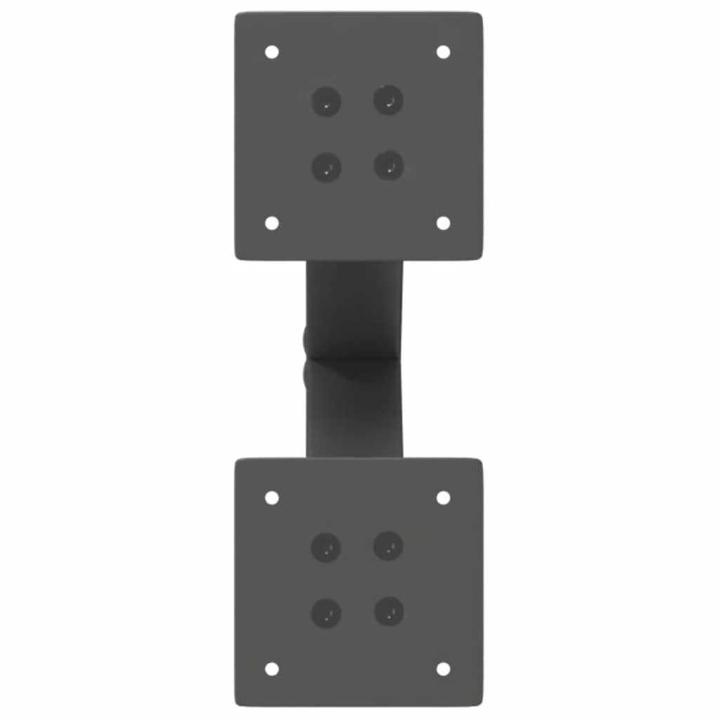 sofabordsben X-formet 2 stk. antracit 28 x (42-43) cm stål