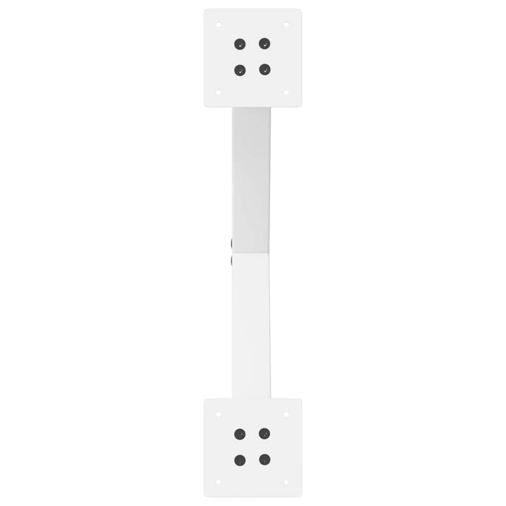 sofabordsben X-formet 2 stk. hvid 50x(42-43) cm stål