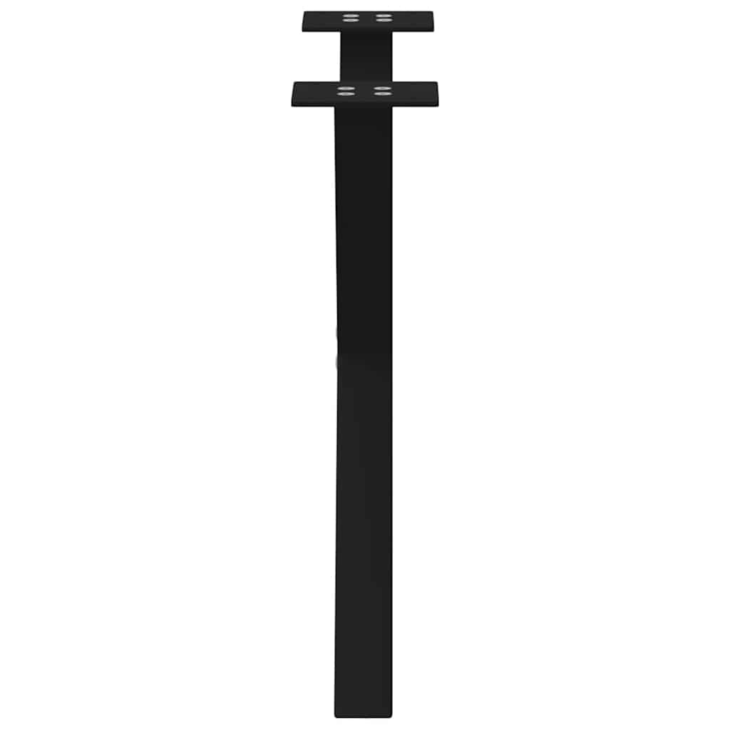sofabordsben X-formet 2 stk. sort 60 x (42-43) cm stål