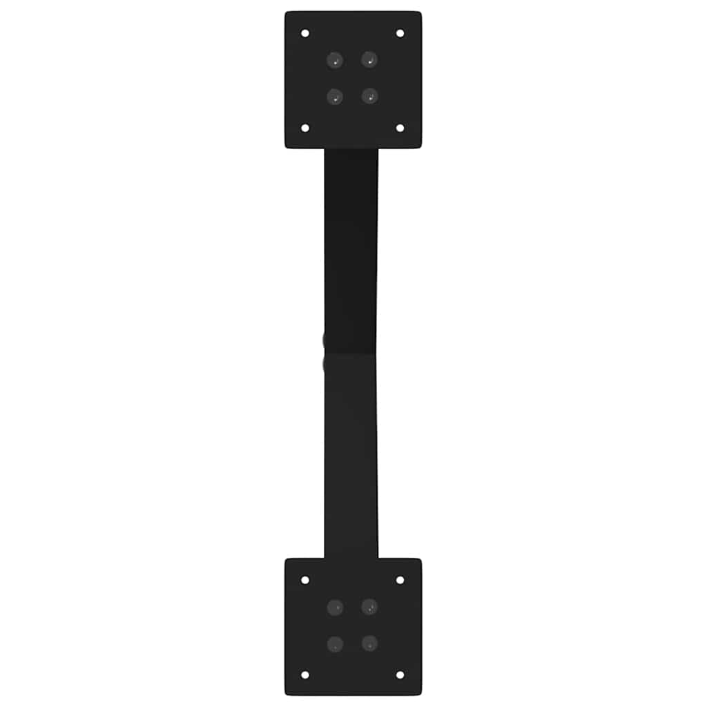 sofabordsben X-formet 2 stk. sort 60 x (42-43) cm stål