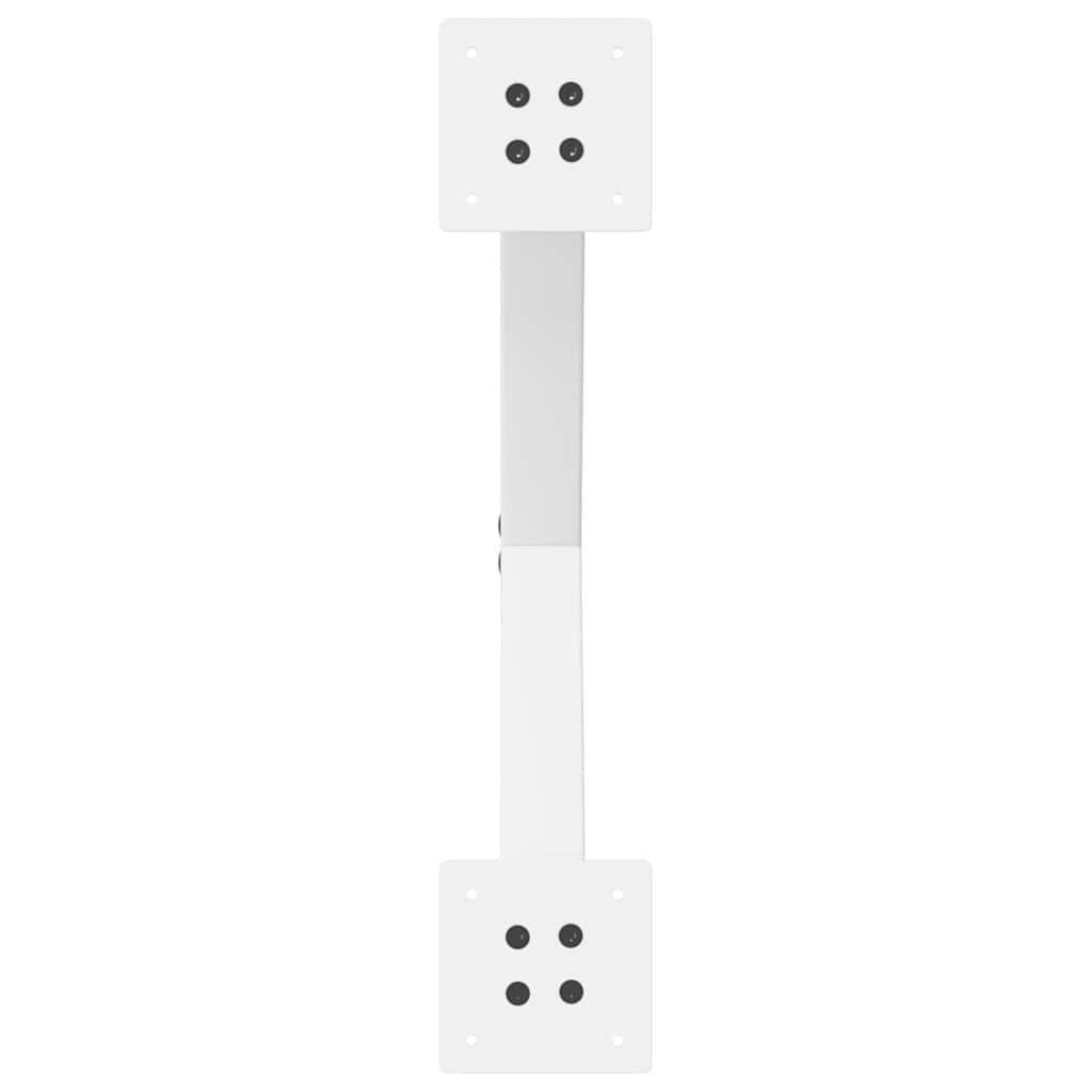 sofabordsben X-formet 2 stk. hvid 60 x (42-43) cm stål