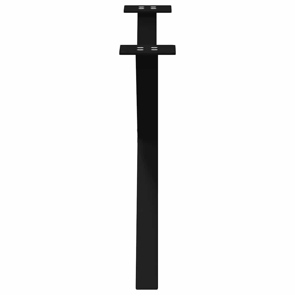 sofabordsben X-formet 2 stk. sort 70 x (42-43) cm stål