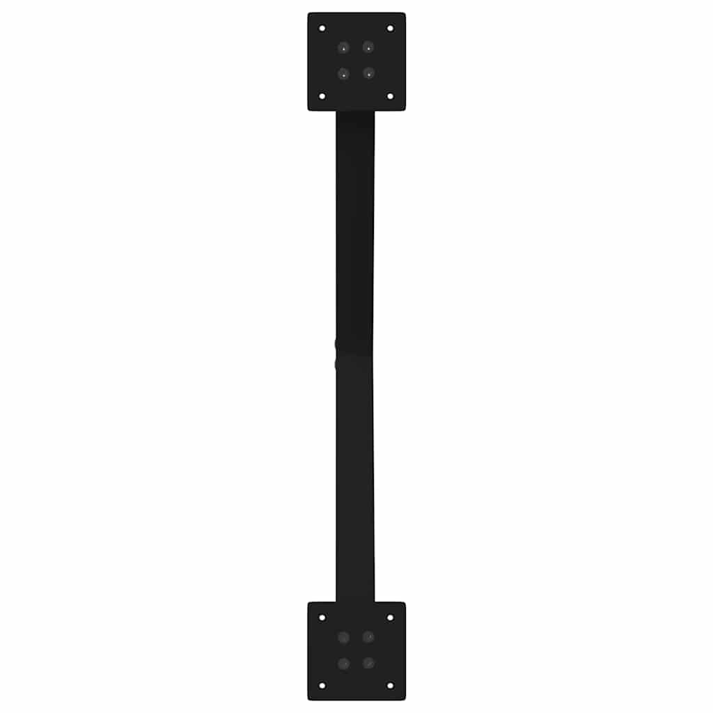 sofabordsben X-formet 2 stk. sort 70 x (42-43) cm stål