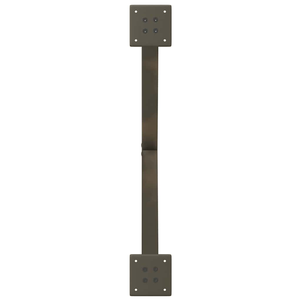 sofabordsben X-formet 2 stk. naturstål 70 x (42-43) cm stål