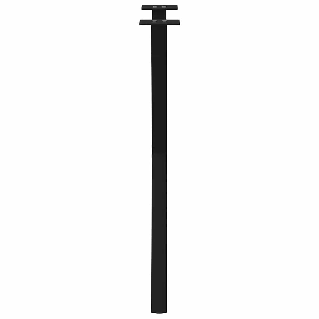 spisebordsben X-formet 2 stk. sort 50x(72-73) cm stål