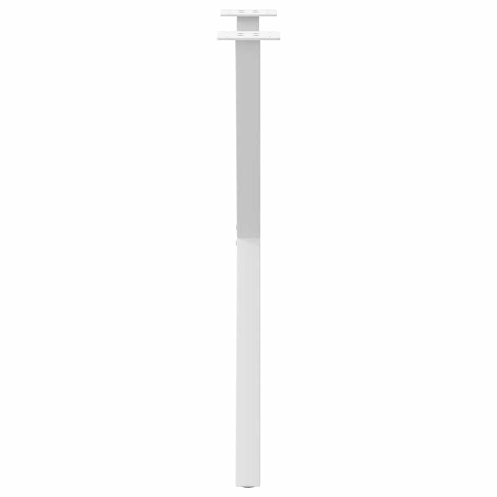 spisebordsben X-formet 2 stk. hvid 50x(72-73) cm stål