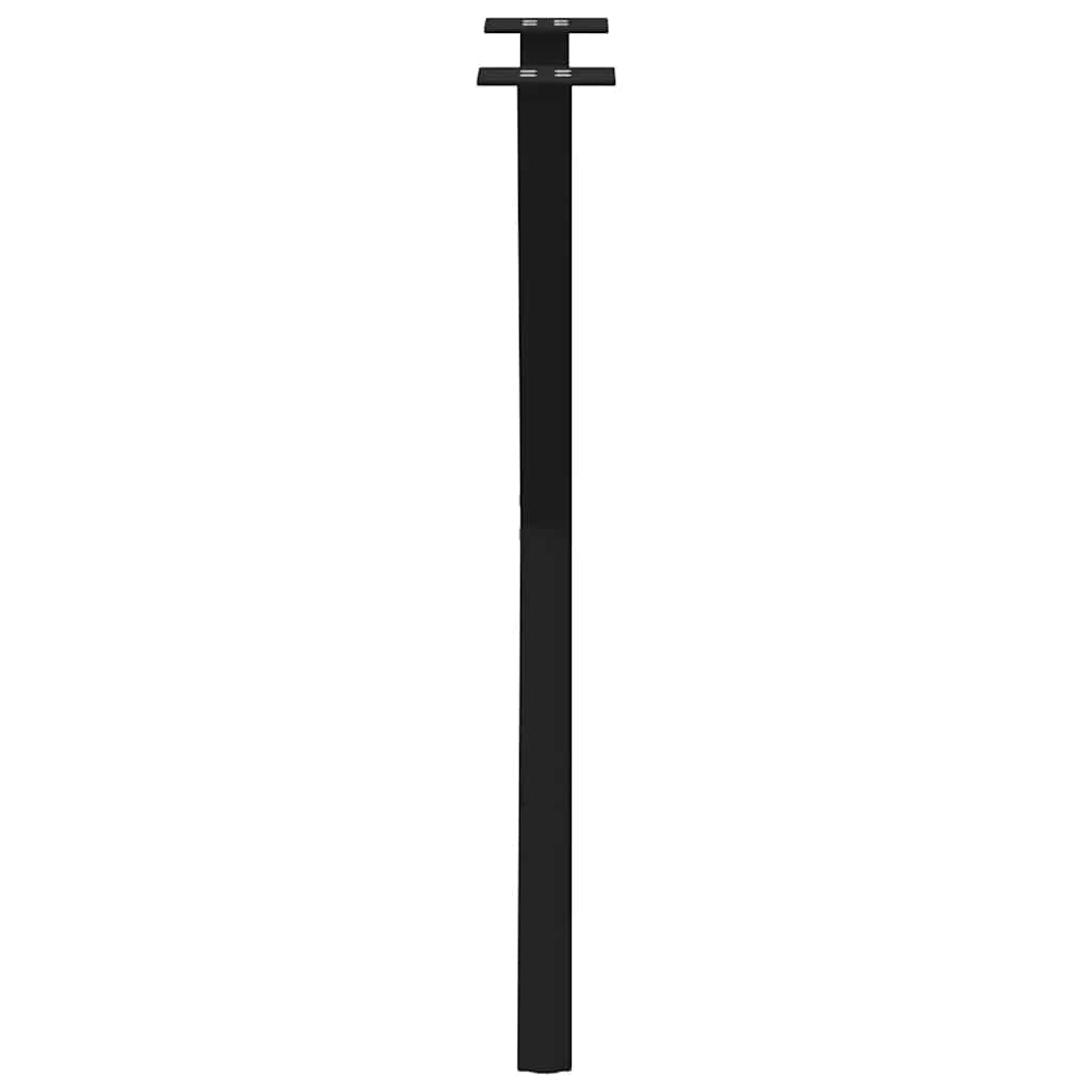 spisebordsben X-formet 2 stk. sort 57 x (72-73) cm stål