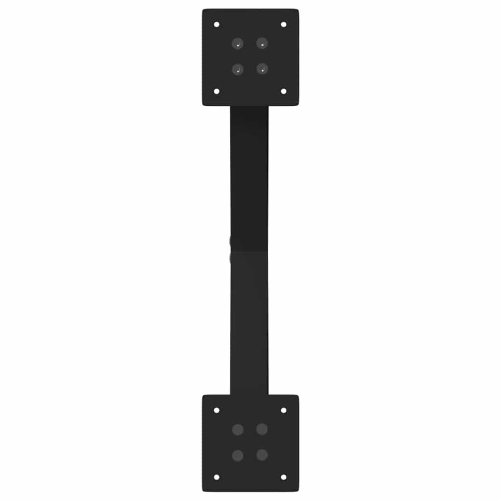 spisebordsben X-formet 2 stk. sort 57 x (72-73) cm stål