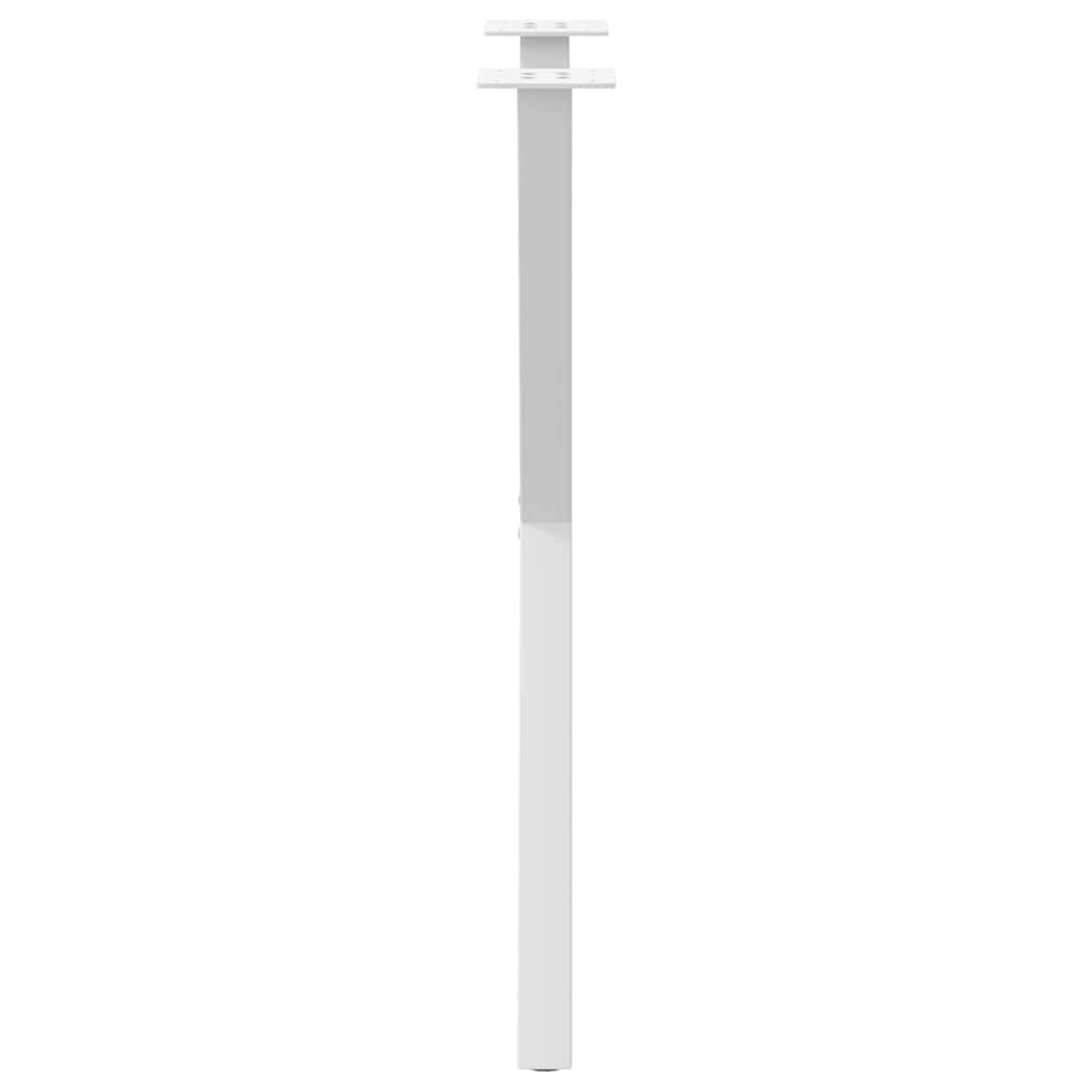 spisebordsben X-formet 2 stk. hvid 57 x (72-73) cm stål
