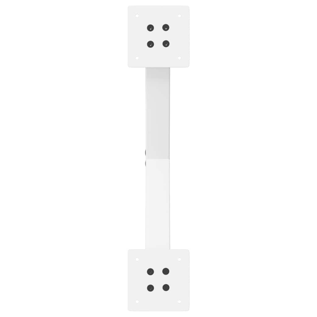 spisebordsben X-formet 2 stk. hvid 57 x (72-73) cm stål