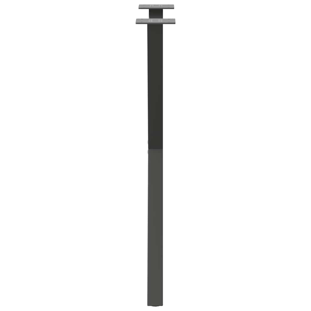 spisebordsben X-formet 2 stk. antracit 57 x (72-73) cm stål