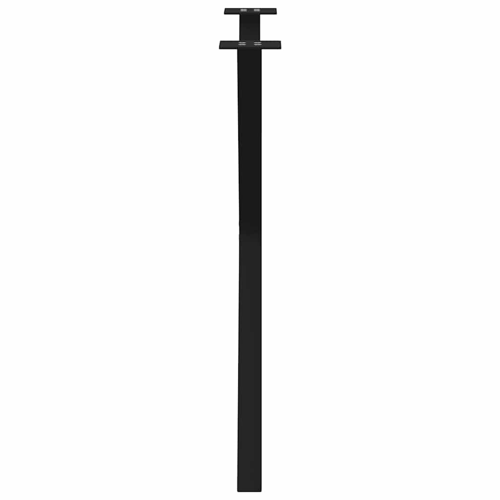 spisebordsben X-formet 2 stk. sort 70 x (72-73) cm stål