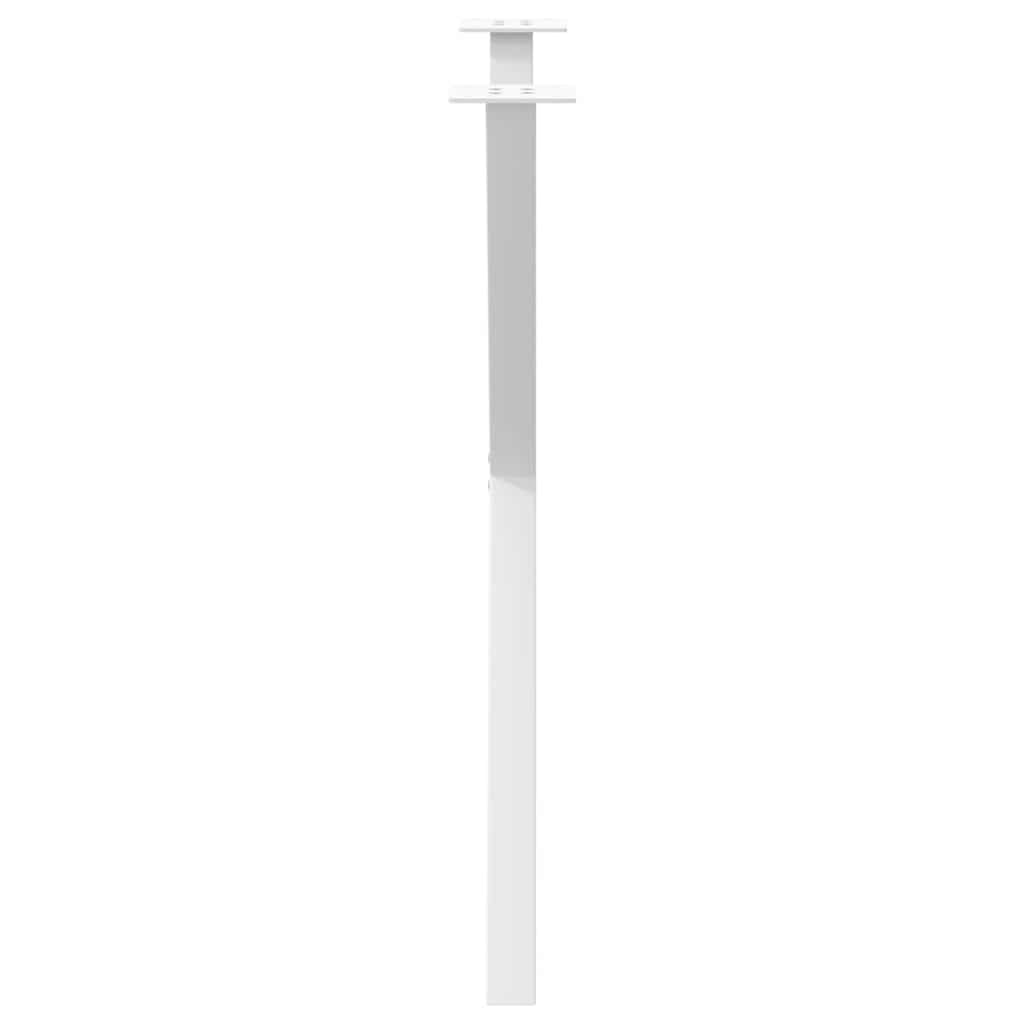spisebordsben X-formet 2 stk. hvid 70 x (72-73) cm stål