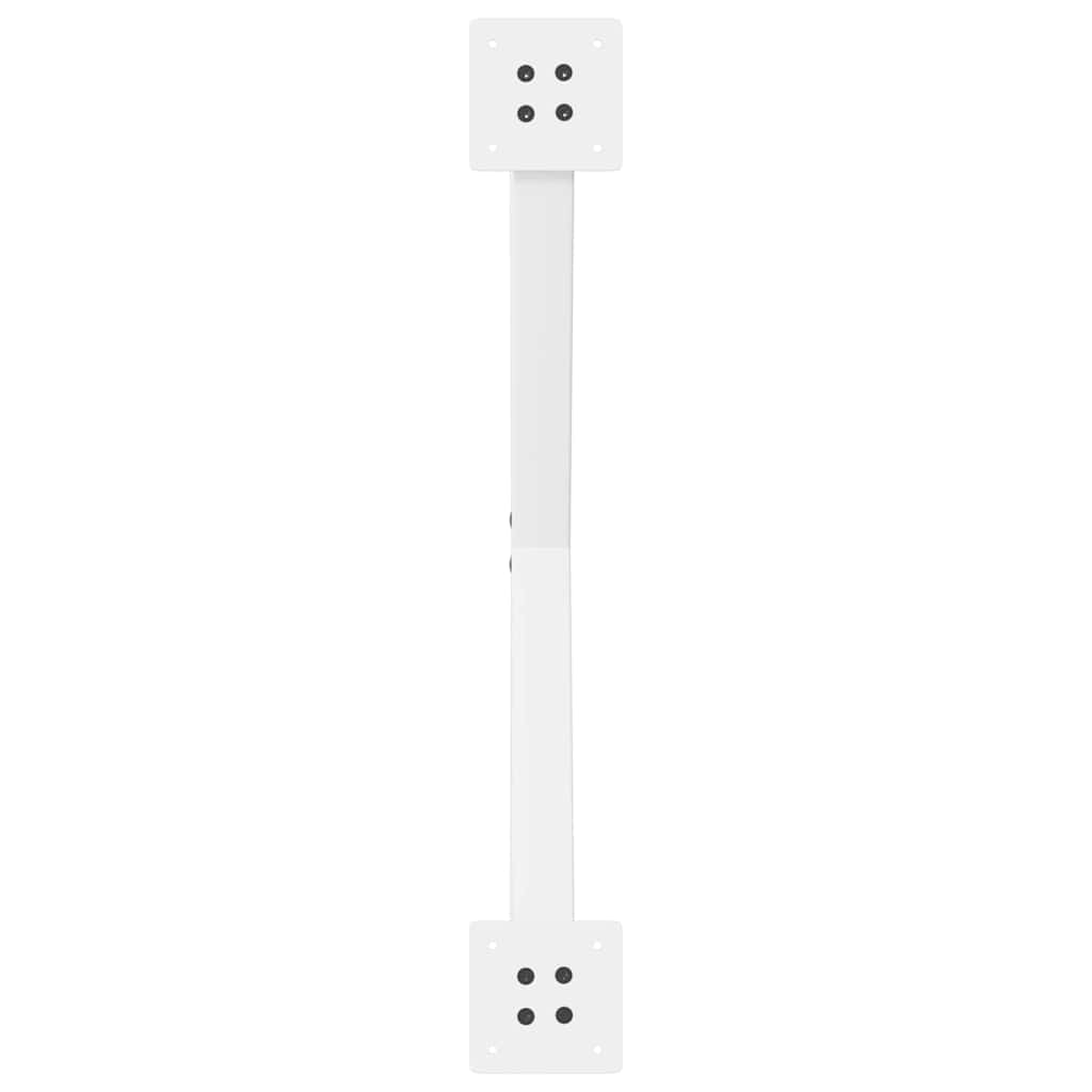spisebordsben X-formet 2 stk. hvid 70 x (72-73) cm stål