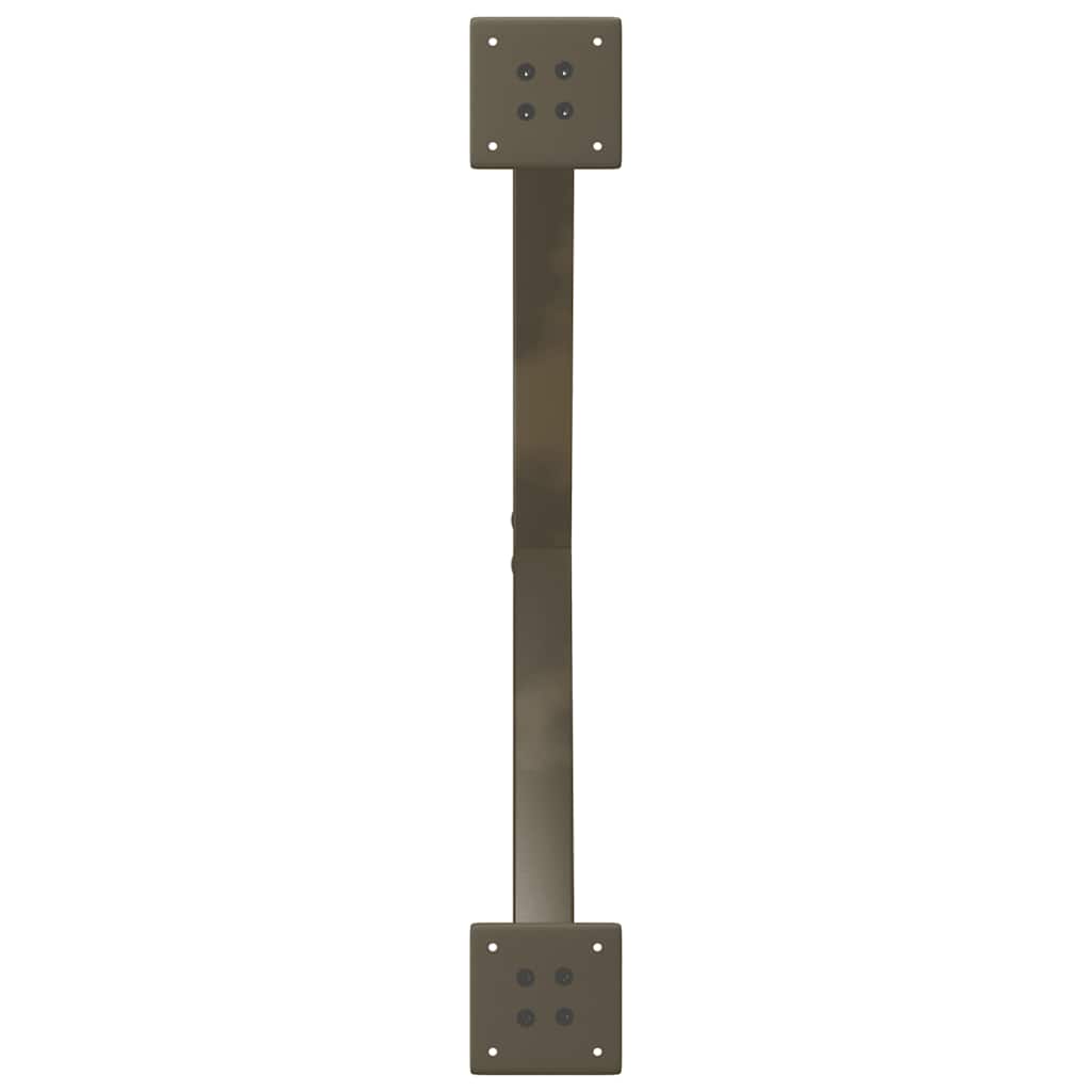 spisebordsben X-formet 2 stk. naturstål 70 x (72-73) cm stål