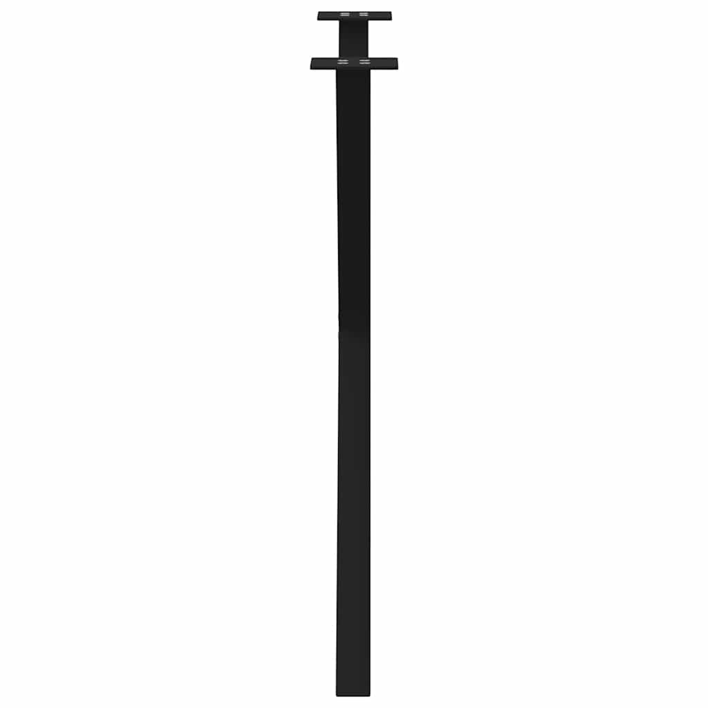spisebordsben X-formet 2 stk. sort 80x(72-73) cm stål