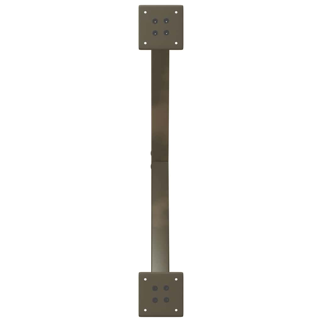 spisebordsben X-formet 2 stk. naturstål 80x(72-73) cm stål